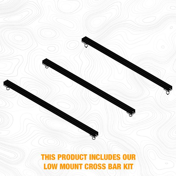 2005 - 2016 LAND ROVER LR3  / LR4 Low Profile Cross Bar Frame Assembly (includes 3x Cross Bars, Stando...